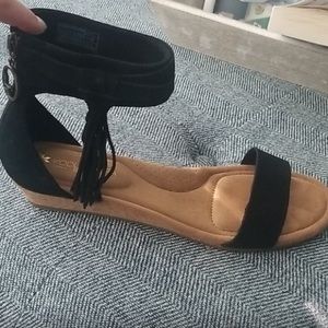 UGG black suede sandal